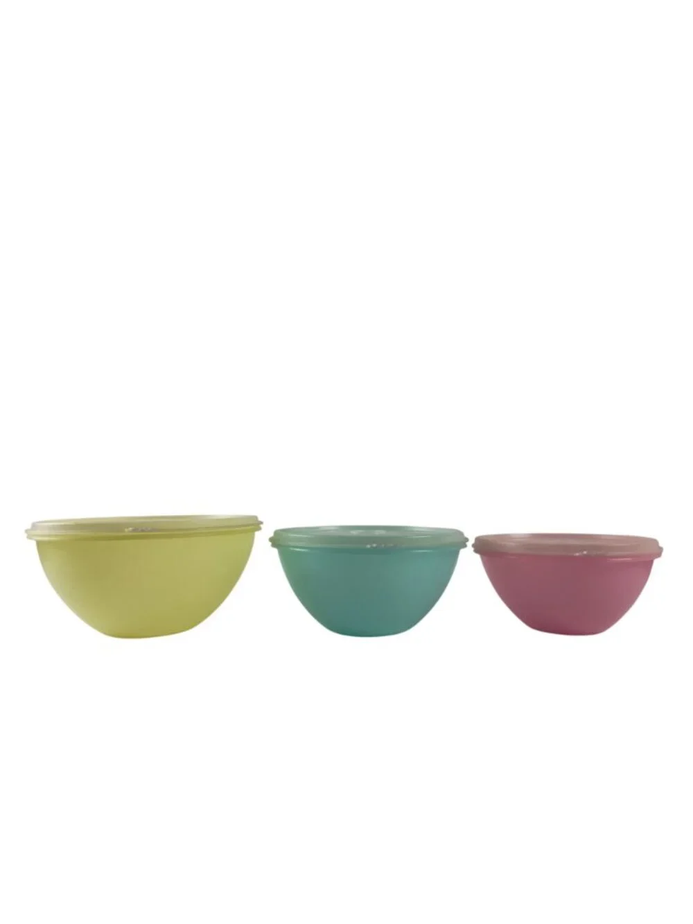 Tupperware 6pc Wonderlier Nesting Bowl W/Lids Set 233/234/235 Vintage
